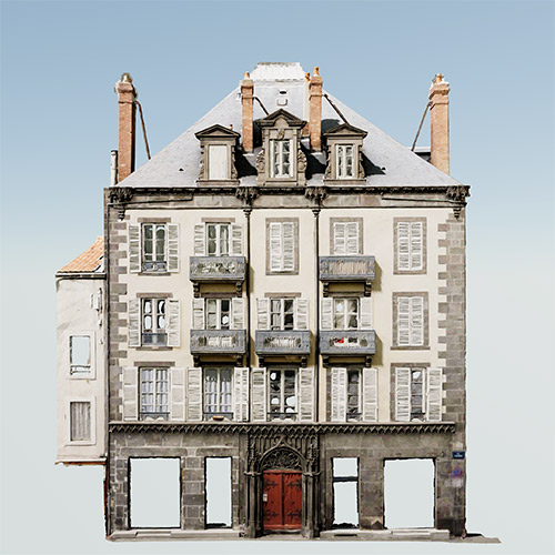 Façade immeuble rue Fontgiève, Clermont-Ferrand (63)